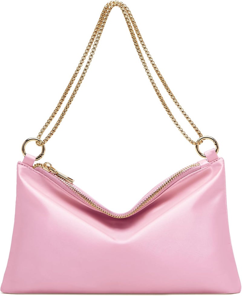 oscaurt Women's Evening Handbag Satin Shoulder Bag Purse for Prom Engagement Cocktail Party Wedding - Image 1